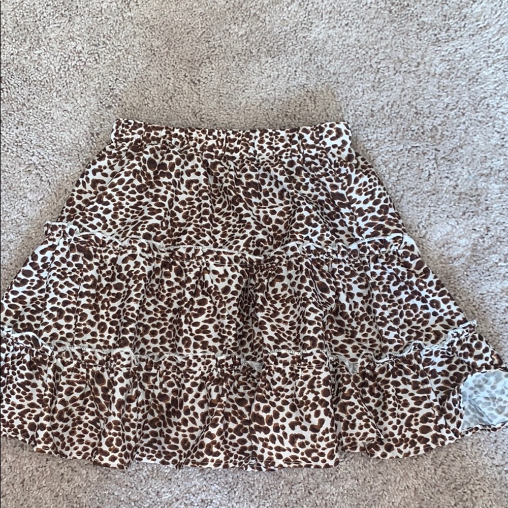 Shein cheetah skirt